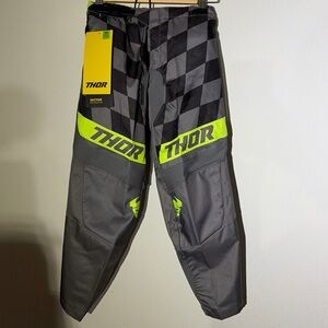 Thor Sector Pant Youth 26 Grey Black Green Motocross BMX
